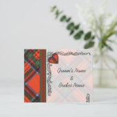 Invitation de Faire-part mariage Royal Stewart (Debout devant)