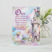 Invitation de Fairy Unicorn Forest Party Enchanted (Debout devant)