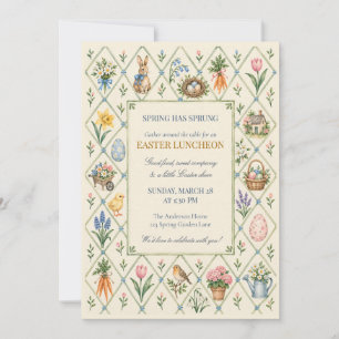 Invitation de famille pour le déjeuner de Pâques
