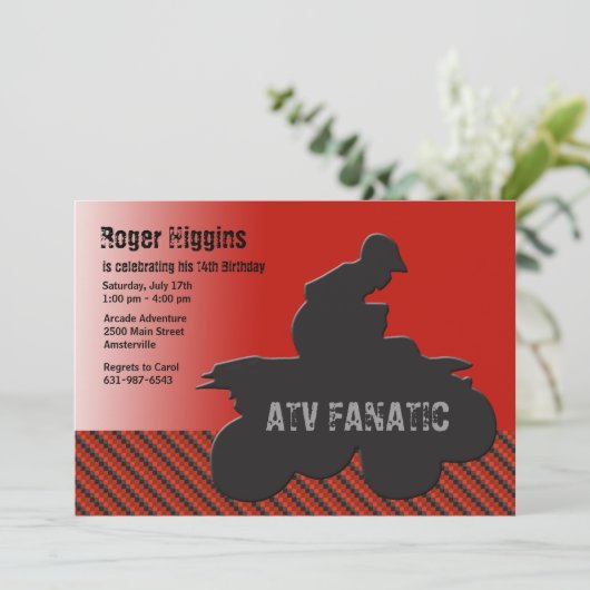 Invitation de fan d'ATV (Debout devant)