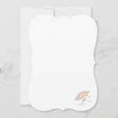 Invitation de fan victorien monogramme (Dos)