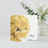 Invitation de fantaisie de bat mitzvah de roses (Debout devant)