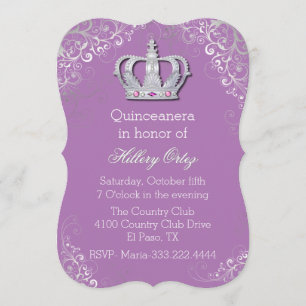 Invitation de fantaisie fascinante de Quinceanera