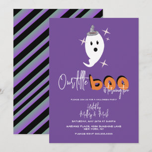 Invitation de fantôme d'Halloween notre petit boo