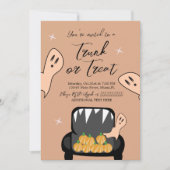 Invitation de fantôme d'Halloween Trunk a Treat (Devant)