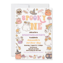 Invitation de fantôme Spooky One Halloween