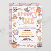 Invitation de fantôme Spooky One Halloween (Devant / Derrière)