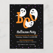Invitation de fantômes de Boo d'Halloween Confetti (Devant)