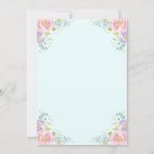 Invitation de fée de prune de sucre Invitation de (Dos)