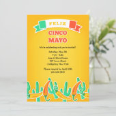Invitation de Feliz Cinco De Mayo (Debout devant)