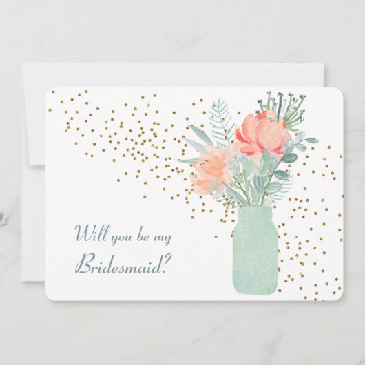 Invitation de femme de chambre en verre dépoli Mas (Devant)