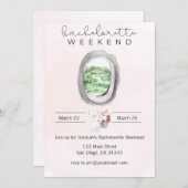 Invitation de fenêtre d'avion d'enterrement de vie (Devant / Derrière)