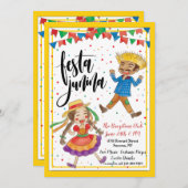 Invitation de Festa Junina (Devant / Derrière)