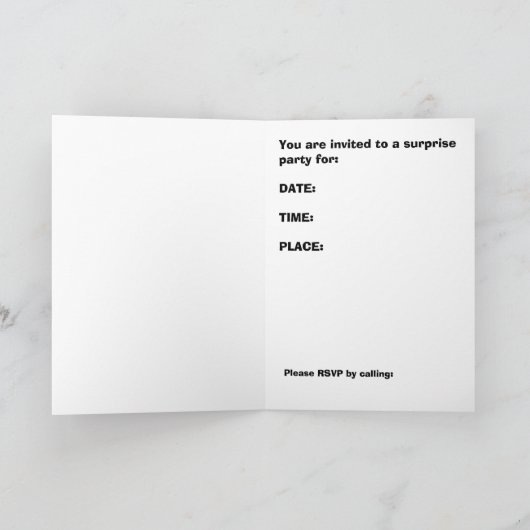 Invitation de fête (Intérieur)