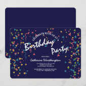 Invitation de fête (Devant / Derrière)