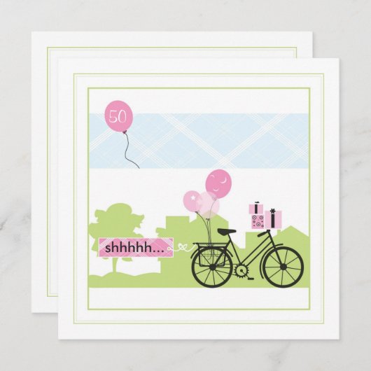 Invitation de fête (Devant / Derrière)