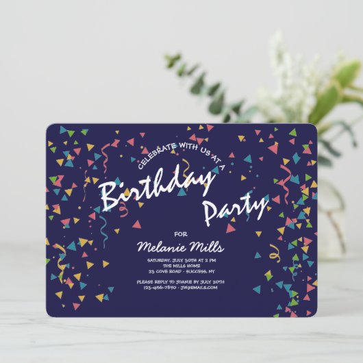 Invitation de fête (Debout devant)