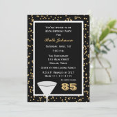 Invitation de fête 85e anniversaire 85 et Confetti (Debout devant)