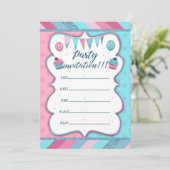 Invitation de fête à écrire à la main (Debout devant)