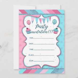 Invitation de fête à écrire à la main