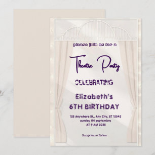 Invitation de fête à la marquise de théâtre – Invi