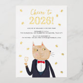 Invitation de fête à l'occasion du Nouvel An 2026 (Recto)