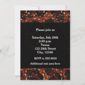 Invitation de fête à motif animal Glitzy Glam Gift (Dos)