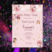 Invitation de fête à thème Fée pour enfants