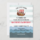 Invitation de fête à thème Viking (Devant)