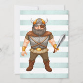 Invitation de fête à thème Viking (Dos)