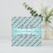 Invitation de fête à toutes occasions Diamants Arg (Debout devant)