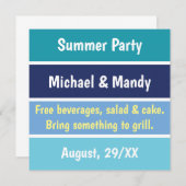 Invitation de fête amusante (Devant / Derrière)