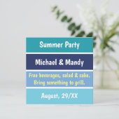 Invitation de fête amusante (Debout devant)