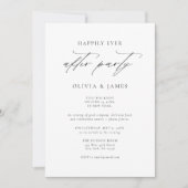 Invitation de fête après-mariage moderne minimalis (Devant)