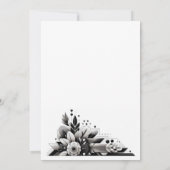 Invitation de fête Art Déco florale (Dos)