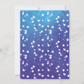 Invitation de fête au bord de la piscine en bleu g (Dos)