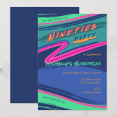 Invitation de fête audacieuse sur le thème des ann (Devant / Derrière)