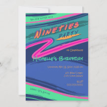 Invitation de fête audacieuse sur le thème des ann