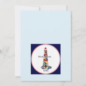 Invitation de fête aux crabes aquarelle capricieus (Dos)