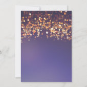 Invitation de fête aux lumières scintillantes (Dos)