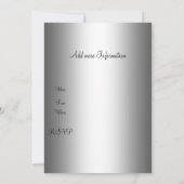 Invitation de fête avec boissons et argent (Dos)