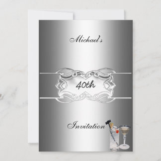 Invitation de fête avec boissons et argent