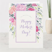 Invitation de fête avec cadre floral (Devant)