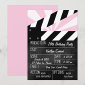 Invitation de fête avec panneau d'action de clapet (Devant / Derrière)