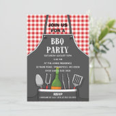 Invitation de fête BBQ Apron (Debout devant)