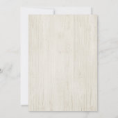 Invitation de fête BBQ pour baptême rustique (Dos)