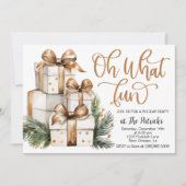 Invitation de fête cadeau de vacances (Devant)