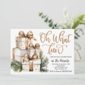 Invitation de fête cadeau de vacances (Debout devant)