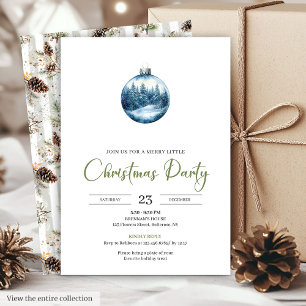 Invitation de fête chic bohème et cosy pour l'hive