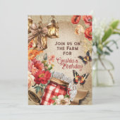 Invitation de fête chic de ferme (Debout devant)